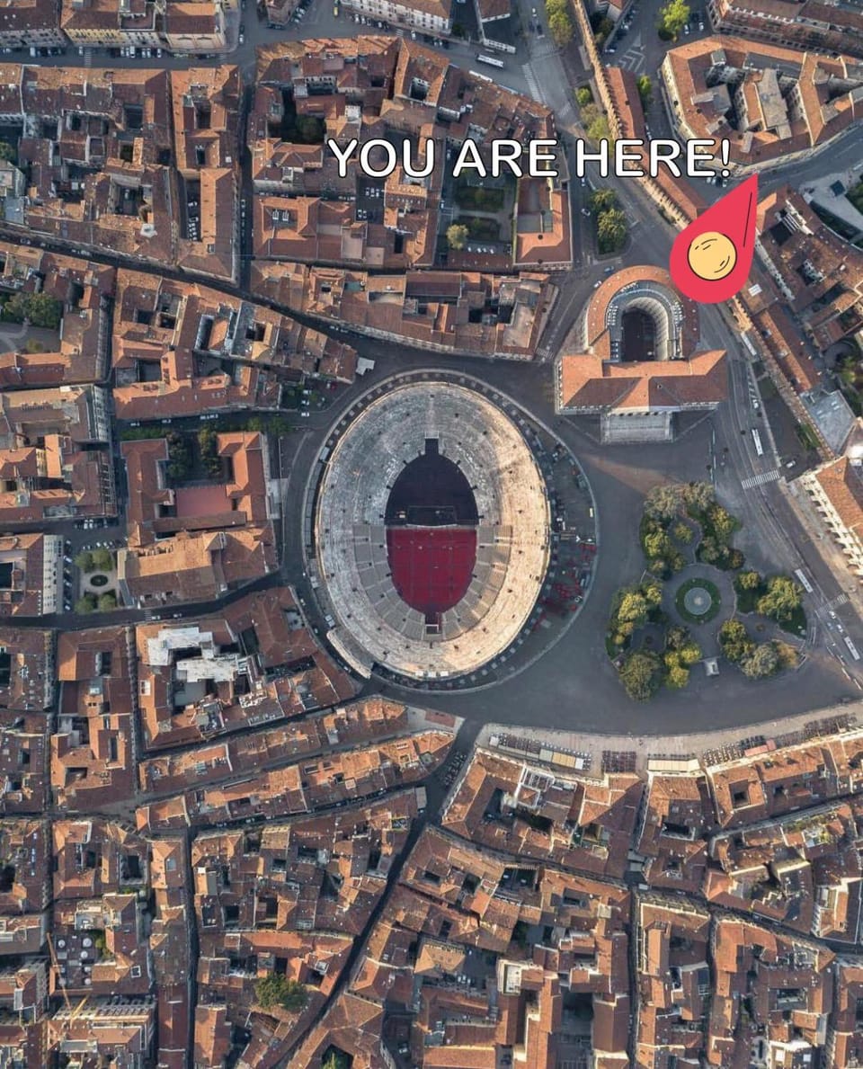 Bird's eye view, City view, Location
