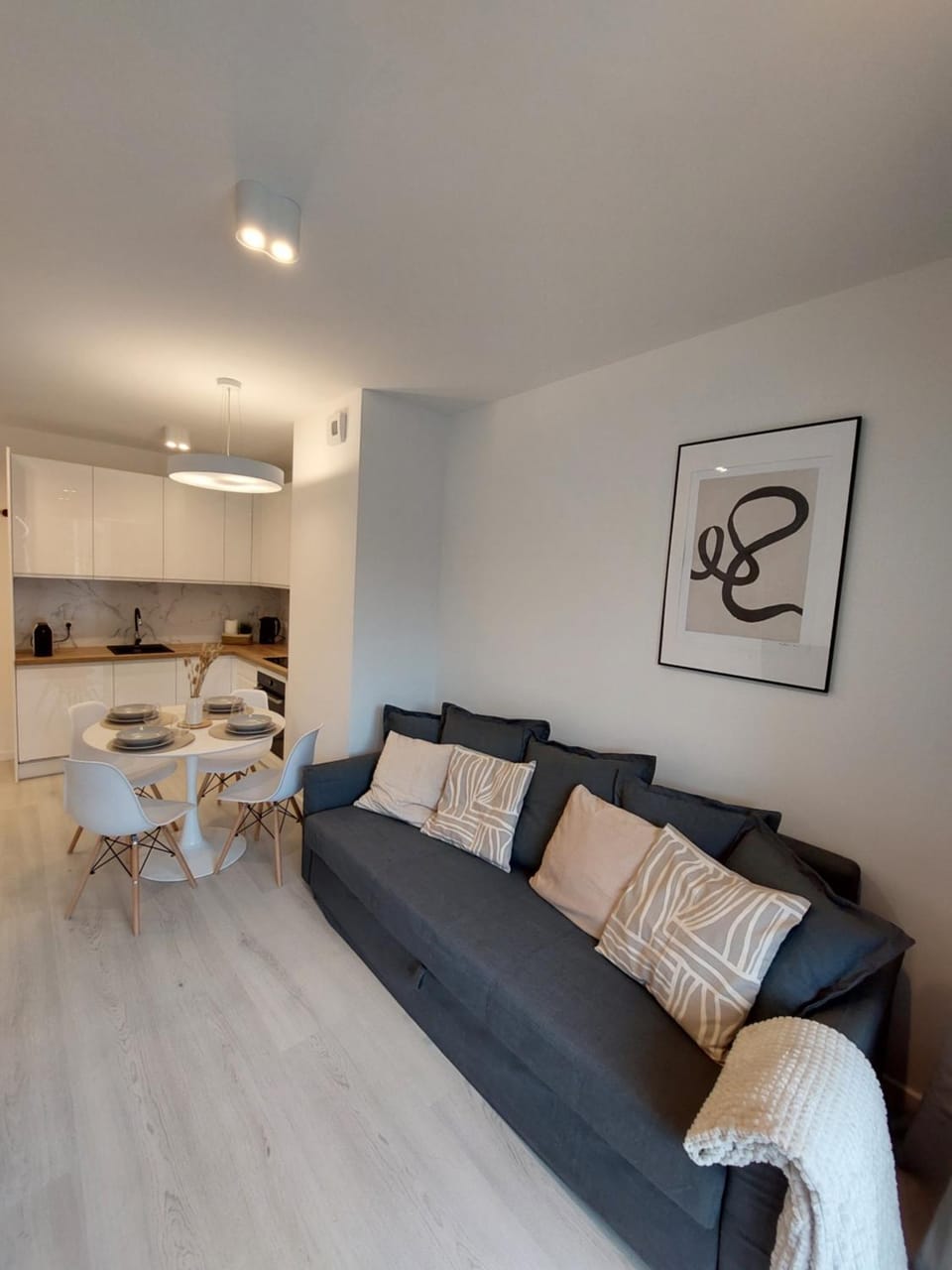 Kitchen or kitchenette, Living room