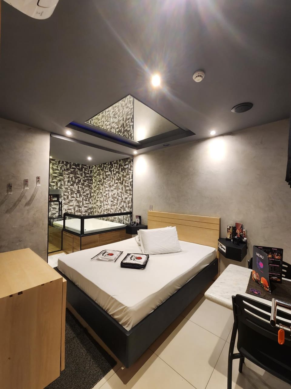 Bed, Bedroom, air conditioner