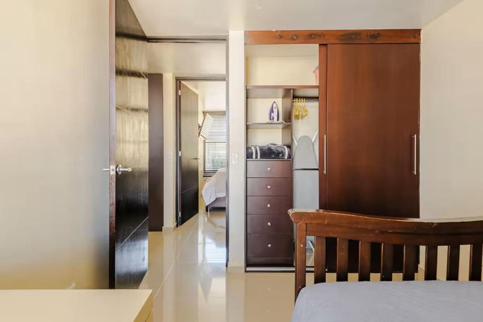 Photo of the whole room, wardrobe