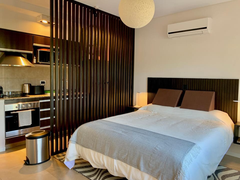 Bed, Kitchen or kitchenette, Photo of the whole room, heating, oven, stove, air conditioner