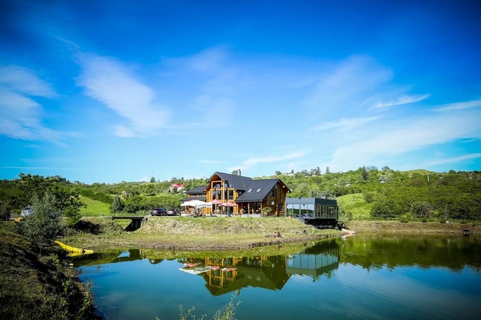Property building, Day, Lake view