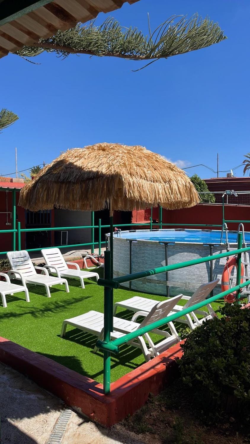 Pool view, sunbed