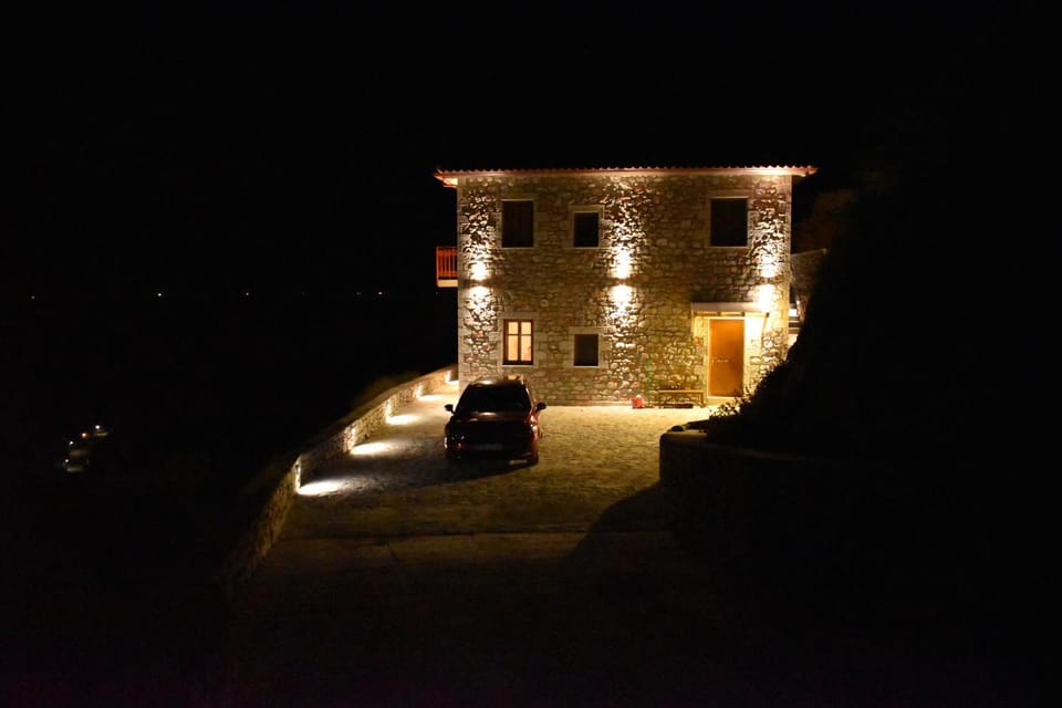 Property building, Facade/entrance, Night, Sea view, Parking