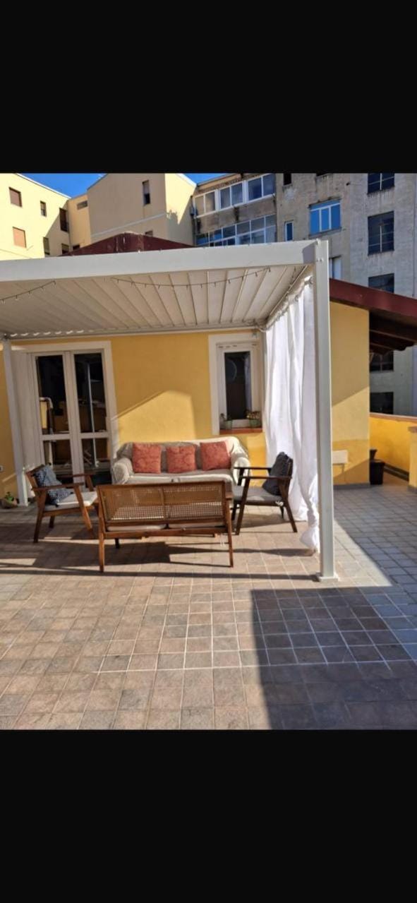 Property building, Day, View (from property/room), Balcony/Terrace, Living room, Seating area, sunbed