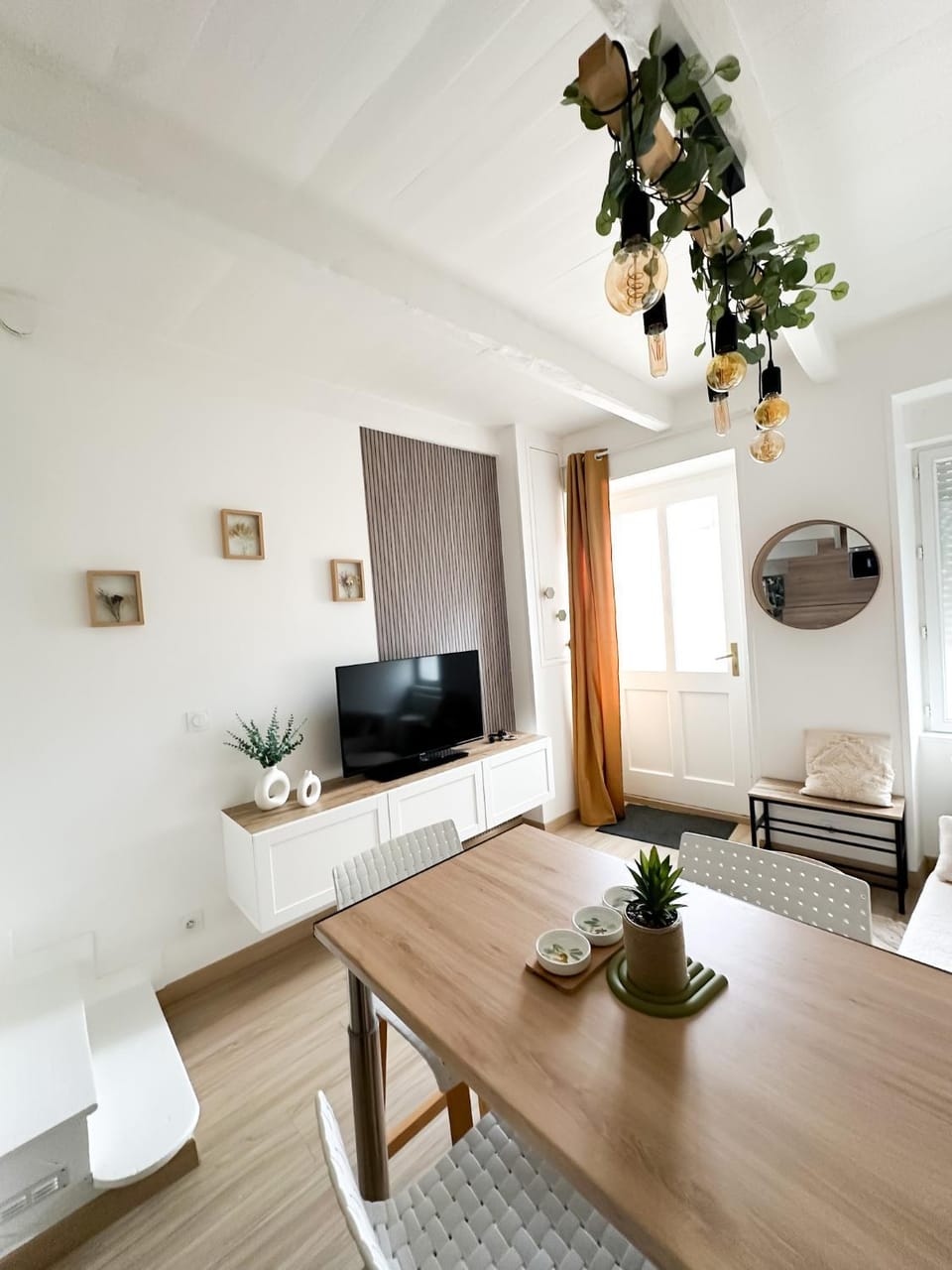 Living room, kitchen