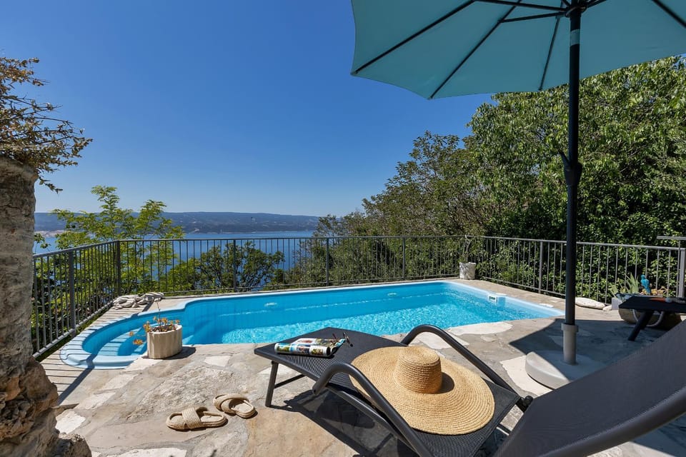 Day, Natural landscape, Pool view, Sea view, sunbed