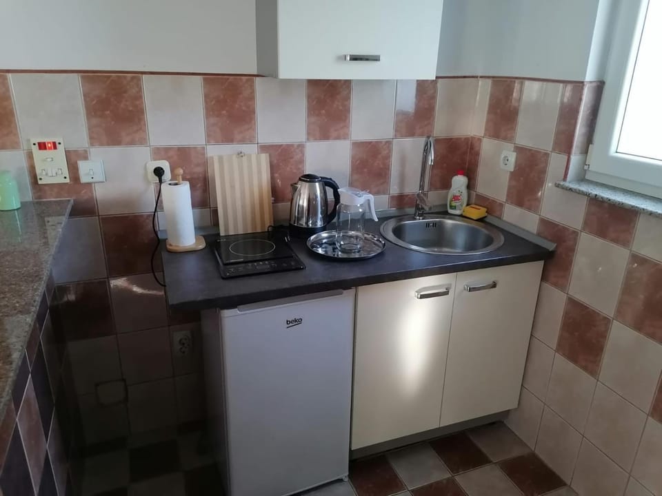 Coffee/tea facilities, Kitchen or kitchenette, minibar, stove