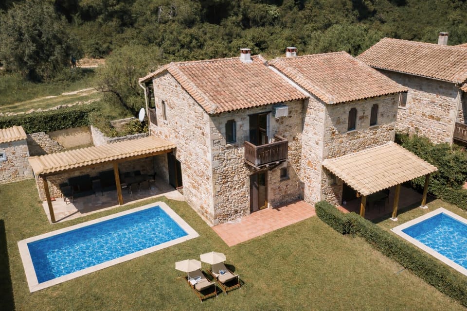 Stone Made Private Pool Villa 3 Kriopigi House in Halkidiki