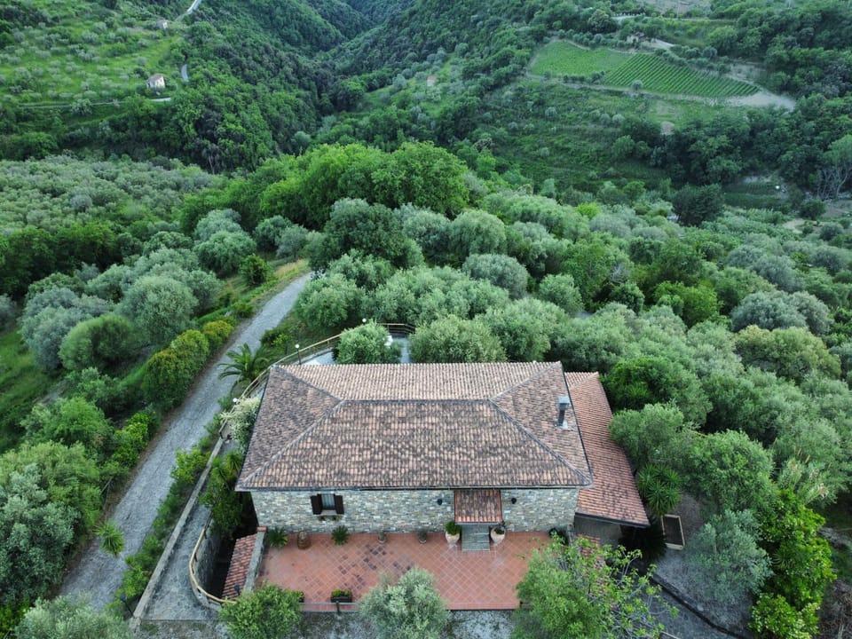 Property building, Natural landscape, Bird's eye view, Mountain view
