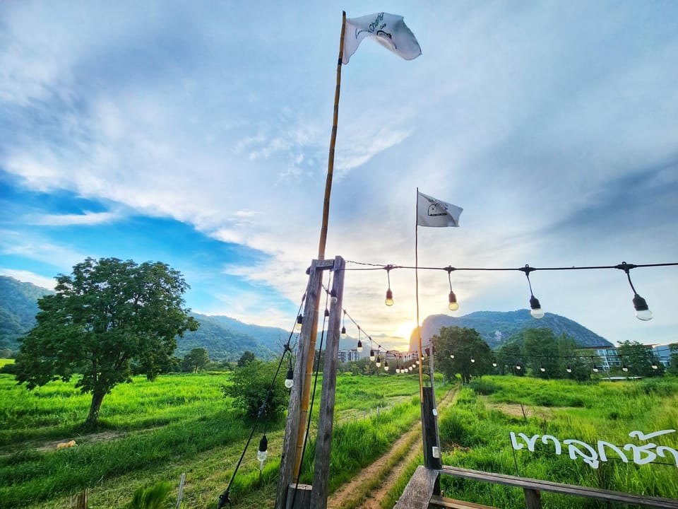 Natural landscape, Mountain view, Sunset