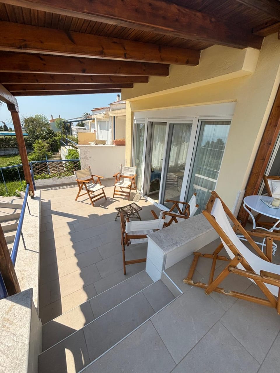 Patio, Day, View (from property/room), Balcony/Terrace, Living room, Seating area, sunbed