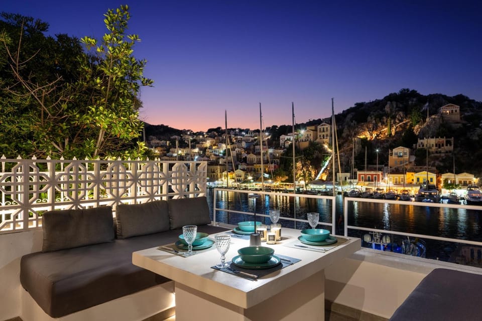 Night, Seating area, Mountain view, Sea view