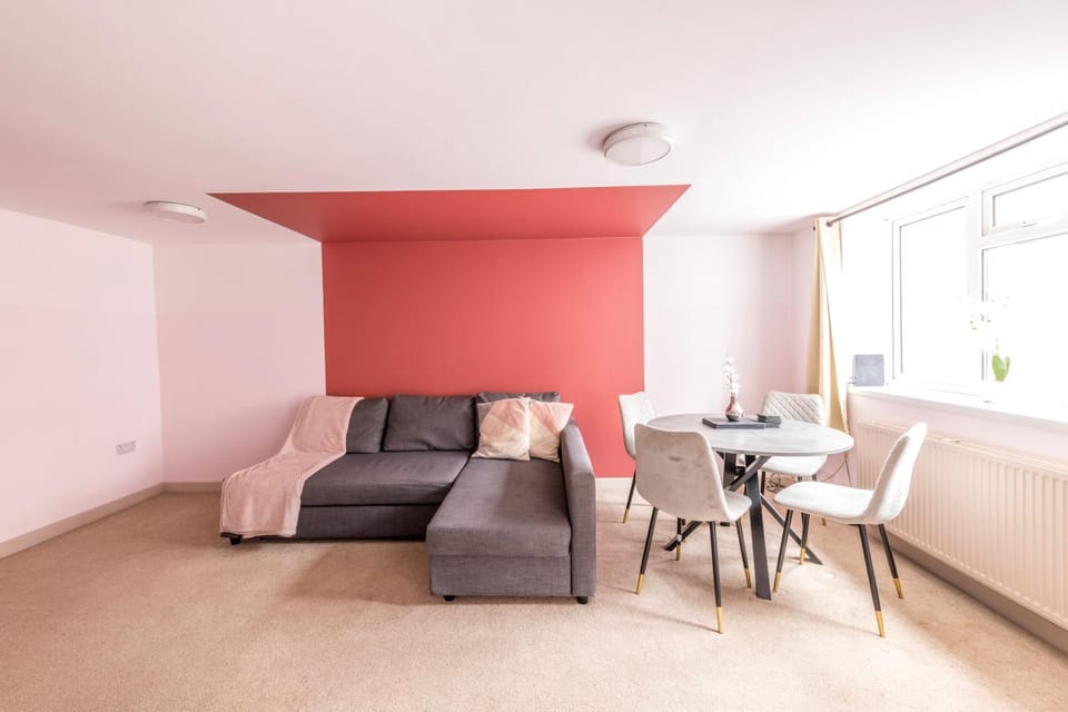 Property building, Living room, Dining area