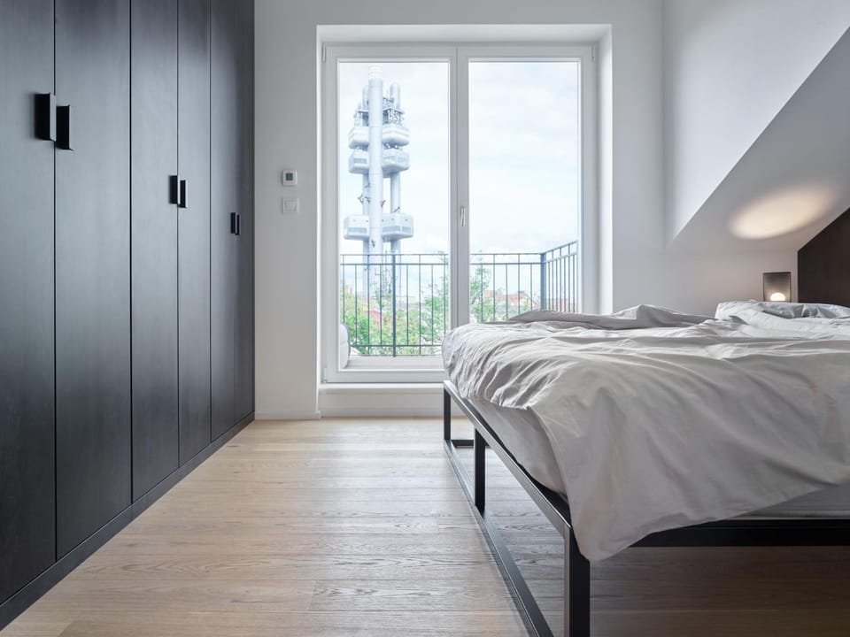 Bed, View (from property/room), Bedroom, wardrobe