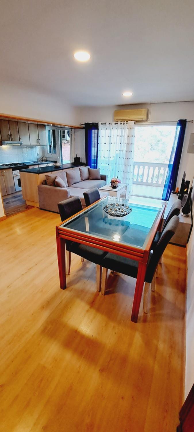 Dining area, air conditioner