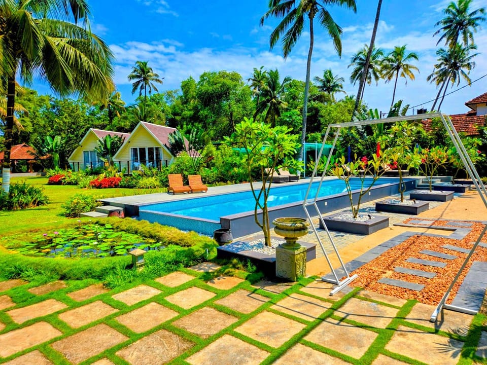 Garden, Garden view, Pool view, Swimming pool, sunbed