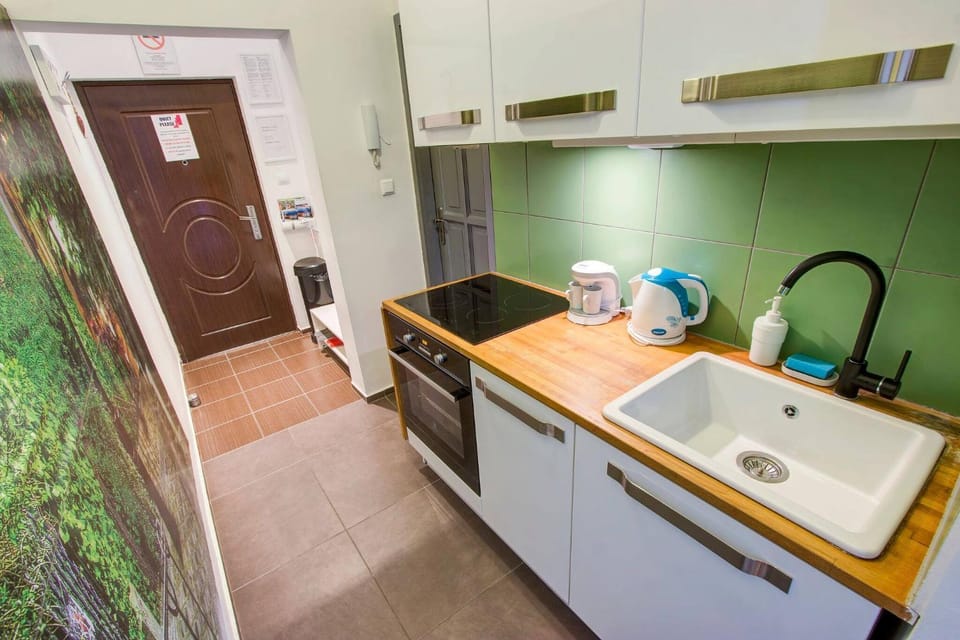 Kitchen or kitchenette, dishwasher, minibar, stove