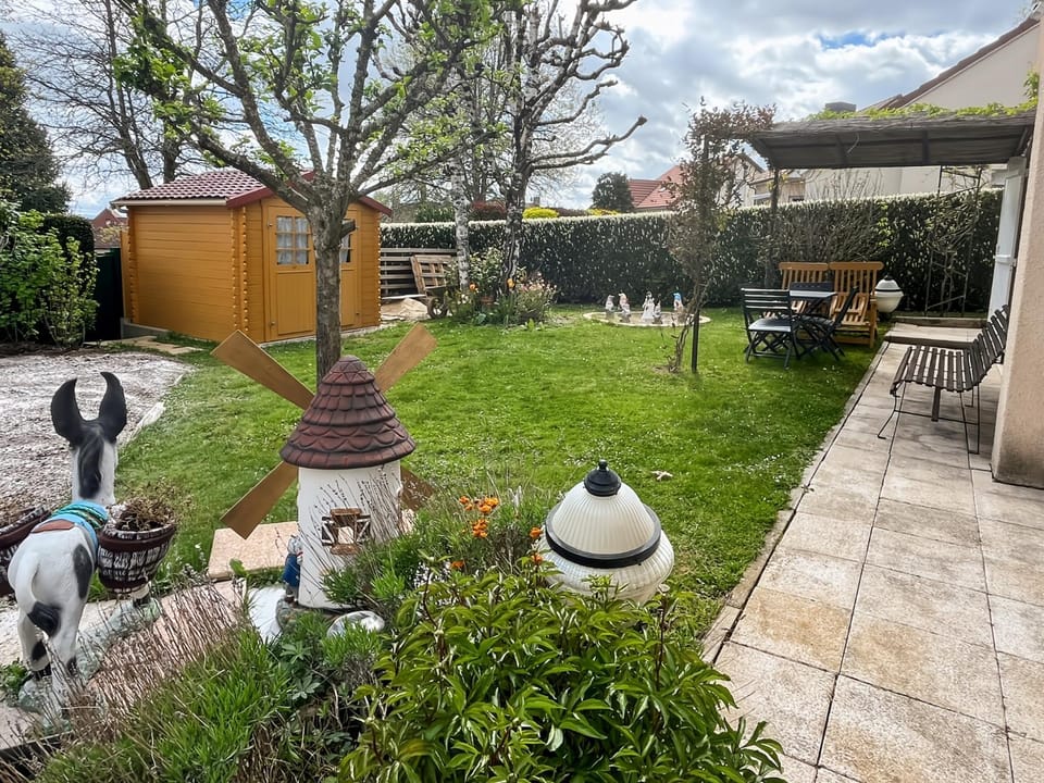 Patio, Spring, Day, Garden, Garden view