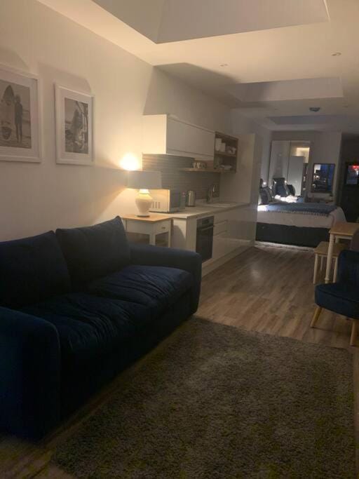 Carbis Daze Ocean Views Studio, SuperKing bed St Ives Carbis Bay Apartment in England