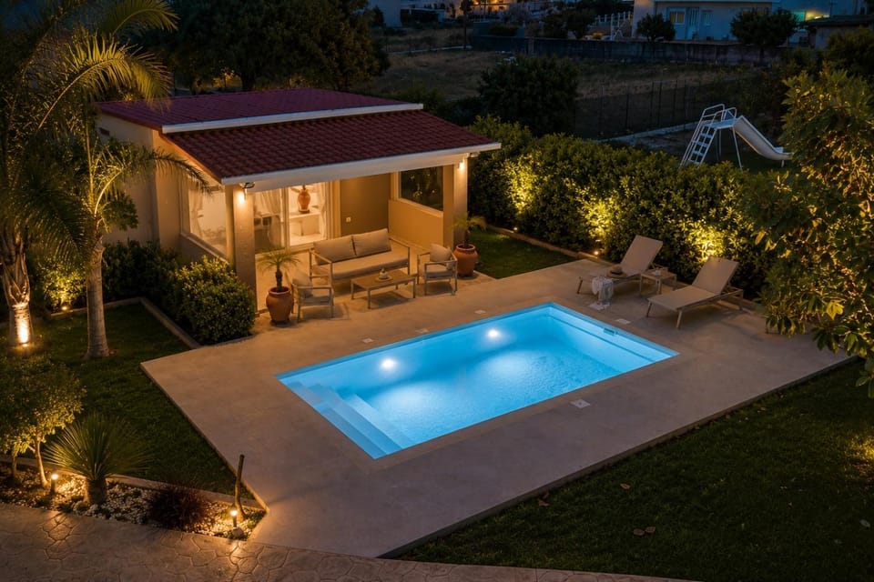 Sea Breeze & Nature villa, with heated pool and garden retreat House in Kremasti