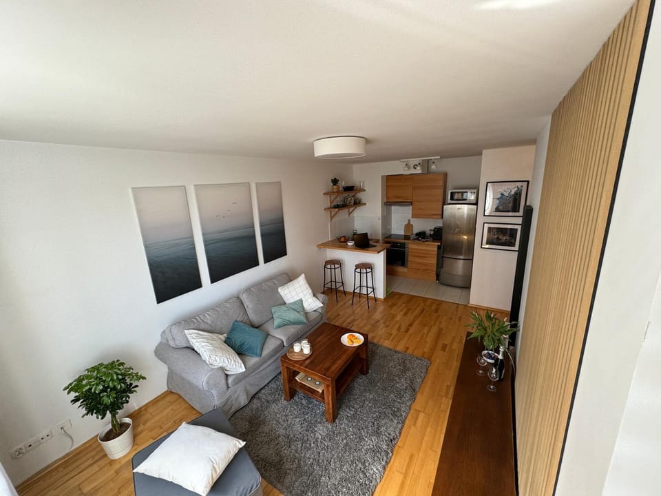 Kitchen or kitchenette, Living room