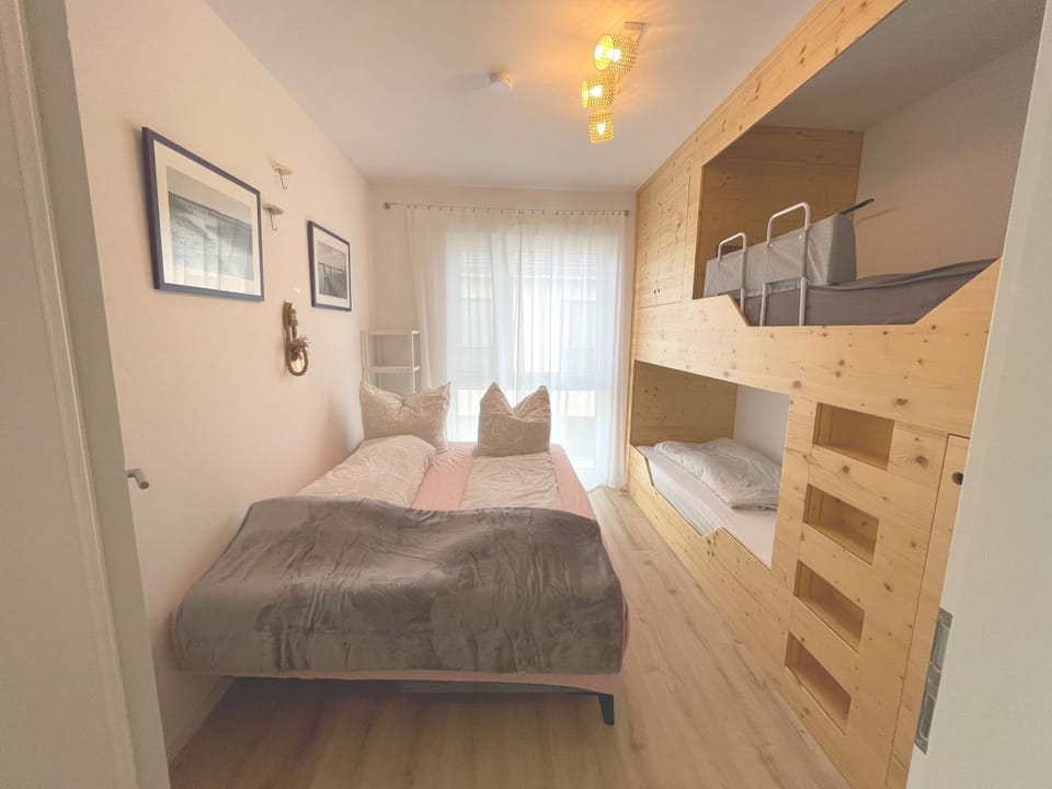 Photo of the whole room, Bedroom, bunk bed