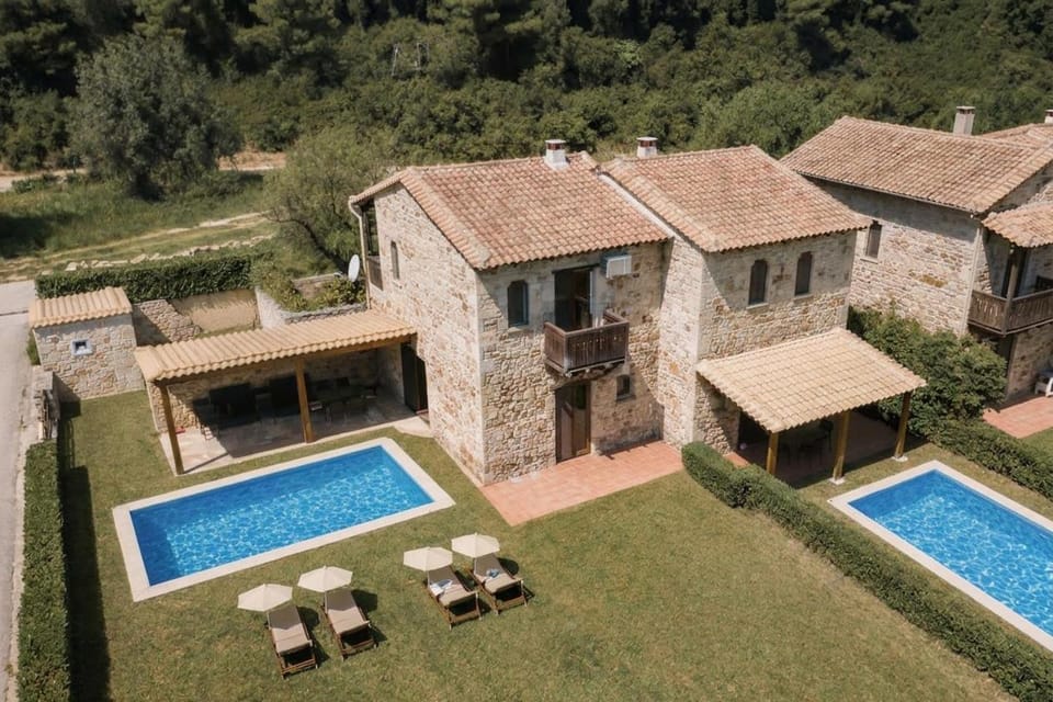 Stone Made Private Pool Villa 4 Kriopigi House in Halkidiki