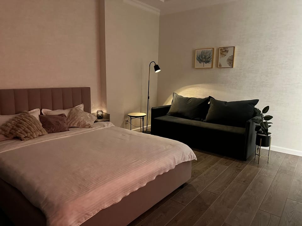 Bed, Living room, Photo of the whole room