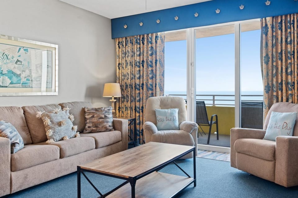 Seaside Splendor! 1BR Oasis with Private Oceanfront Balcony at Wyndham Oceanwalk House in Florida