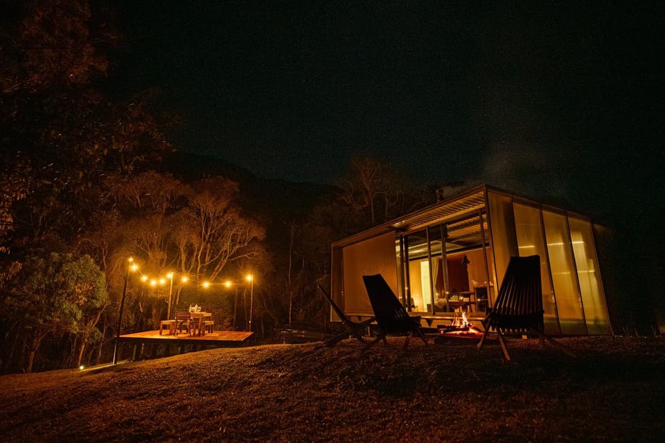 Property building, Night, Natural landscape, Garden, Garden view