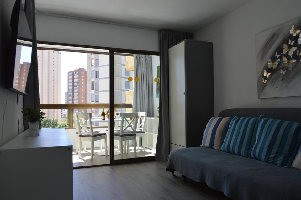TV and multimedia, Balcony/Terrace, Living room, Photo of the whole room, Seating area, Dining area