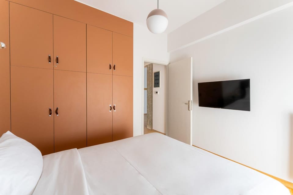 Bed, Bedroom, Sunset, wardrobe