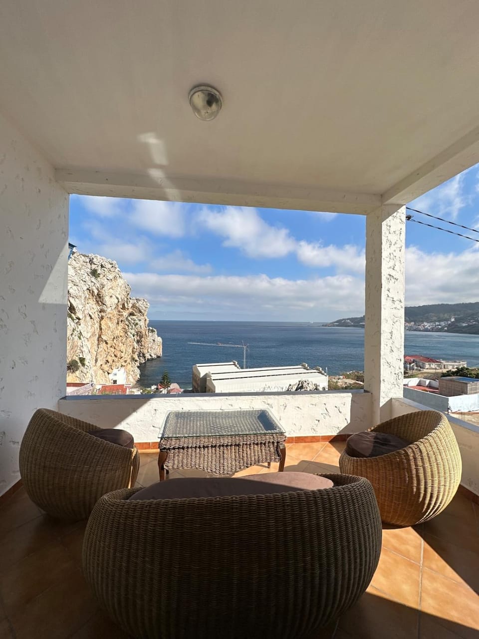 Natural landscape, Balcony/Terrace, Living room, Mountain view, Sea view