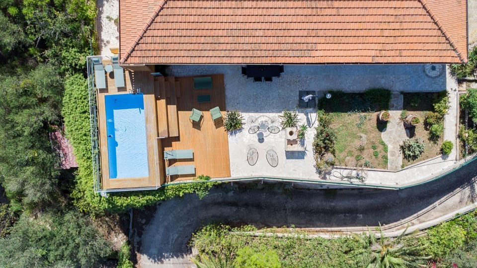 Bird's eye view, Solarium, Swimming pool