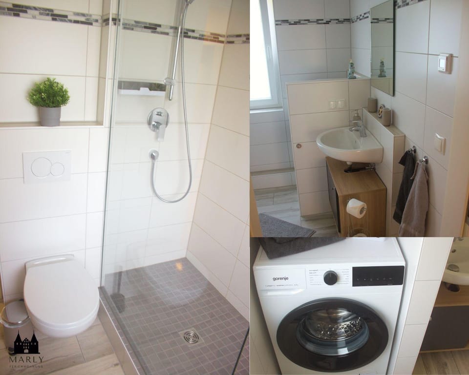 Shower, Bathroom, washing machine