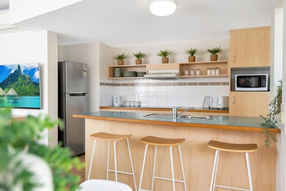 Kitchen or kitchenette, oven, stove, toaster