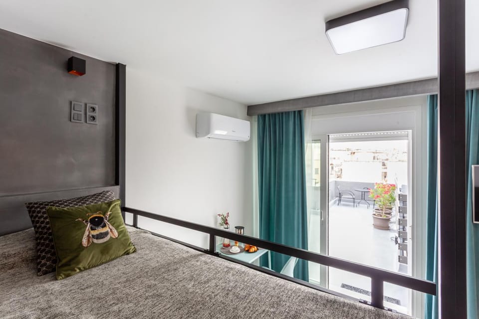 Bed, View (from property/room), Bedroom, air conditioner