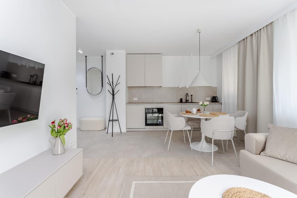 Kitchen or kitchenette, Living room, Dining area