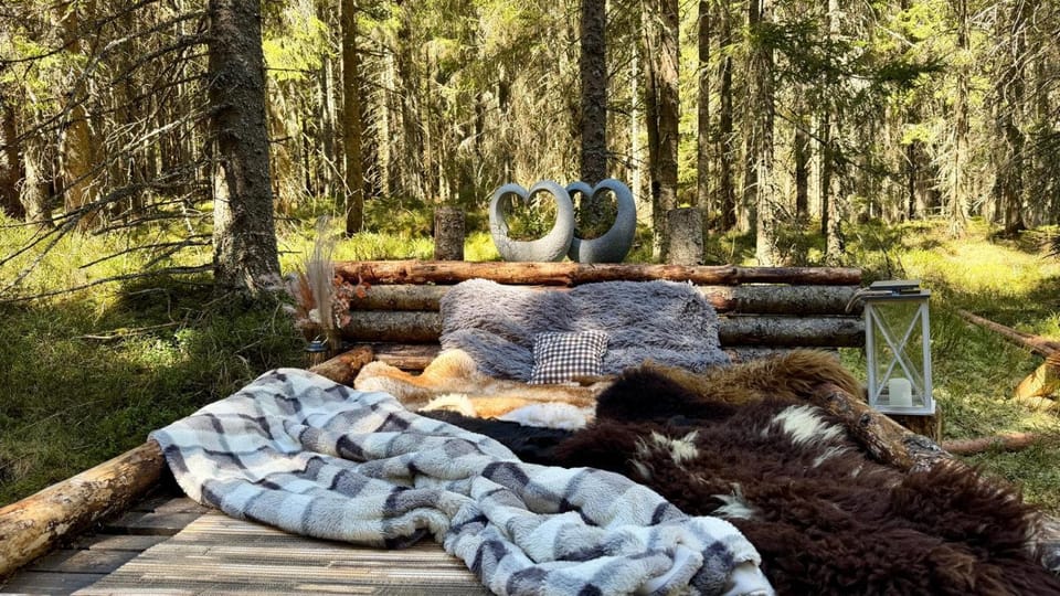 VLES chata uprostřed lesa Luxury tent in South Bohemian Region