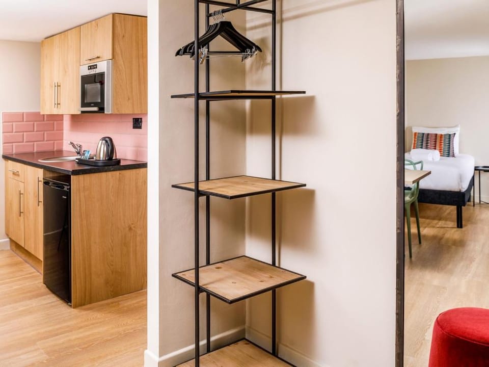 Kitchen or kitchenette, wardrobe