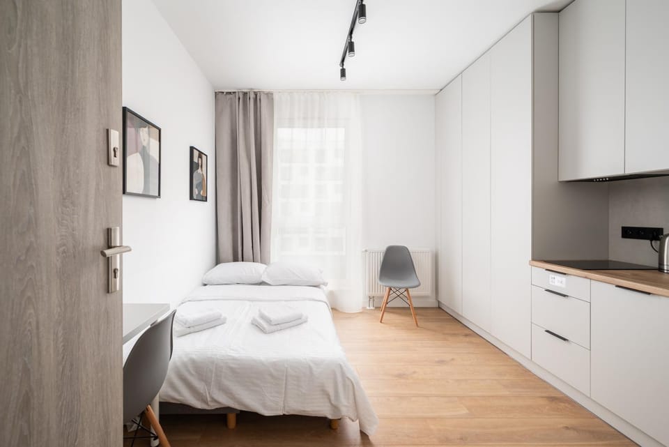 Bed, Kitchen or kitchenette, Photo of the whole room, Bedroom, wardrobe