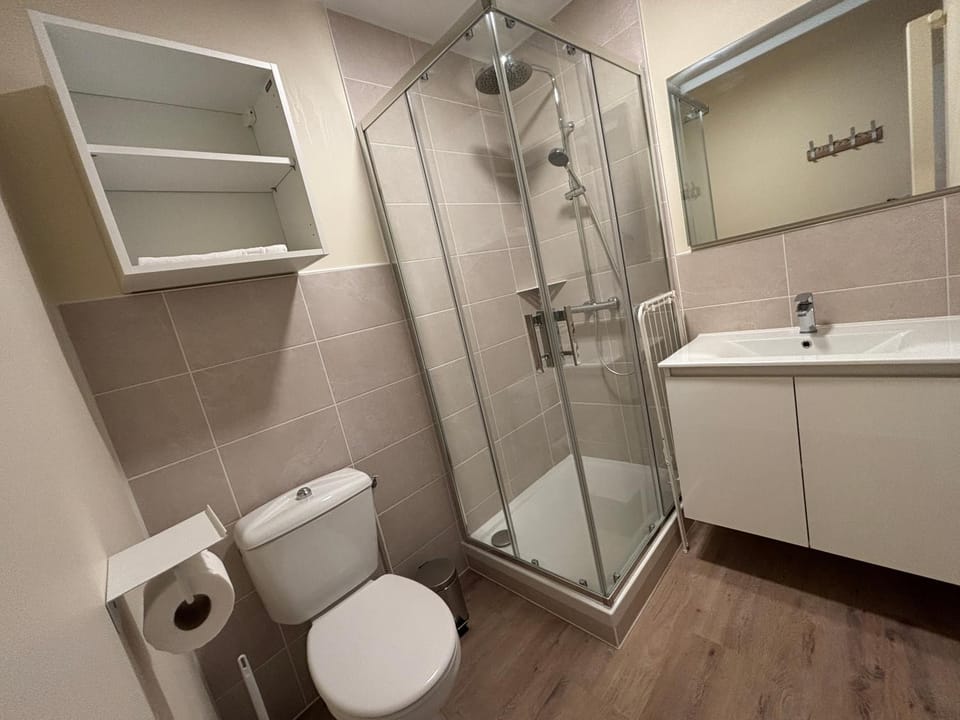 Shower, Toilet, Bathroom, towels