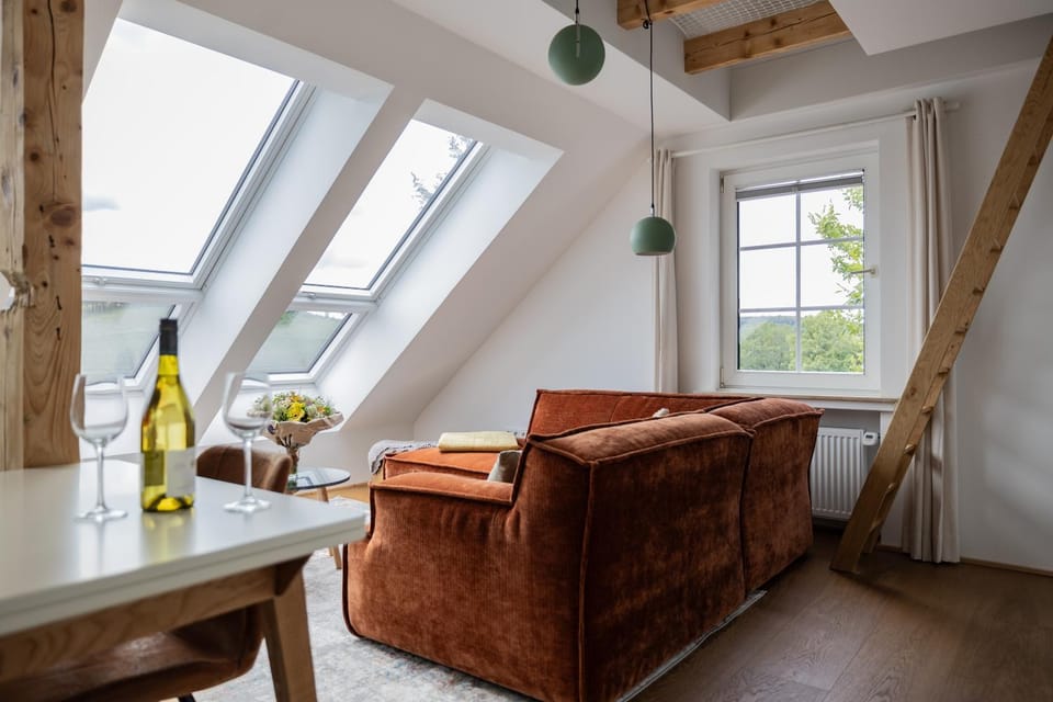Maisonette-Wohnung mit See-& Bergblick, Sauna Apartment in Winterberg