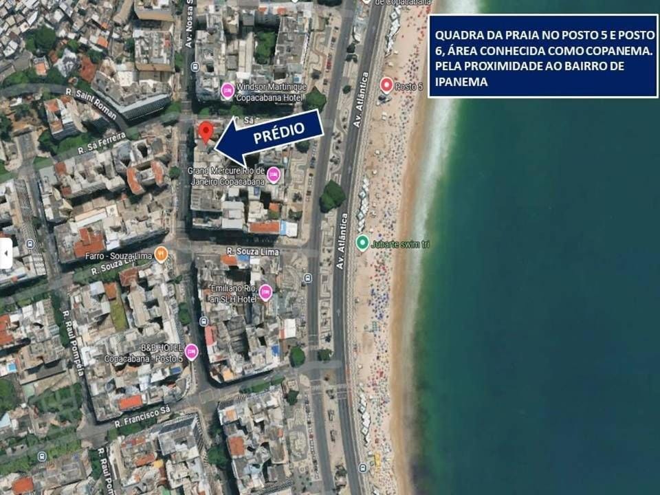 Espaçoso apto de 1 quarto na quadra da Praia Apartment in Rio de Janeiro