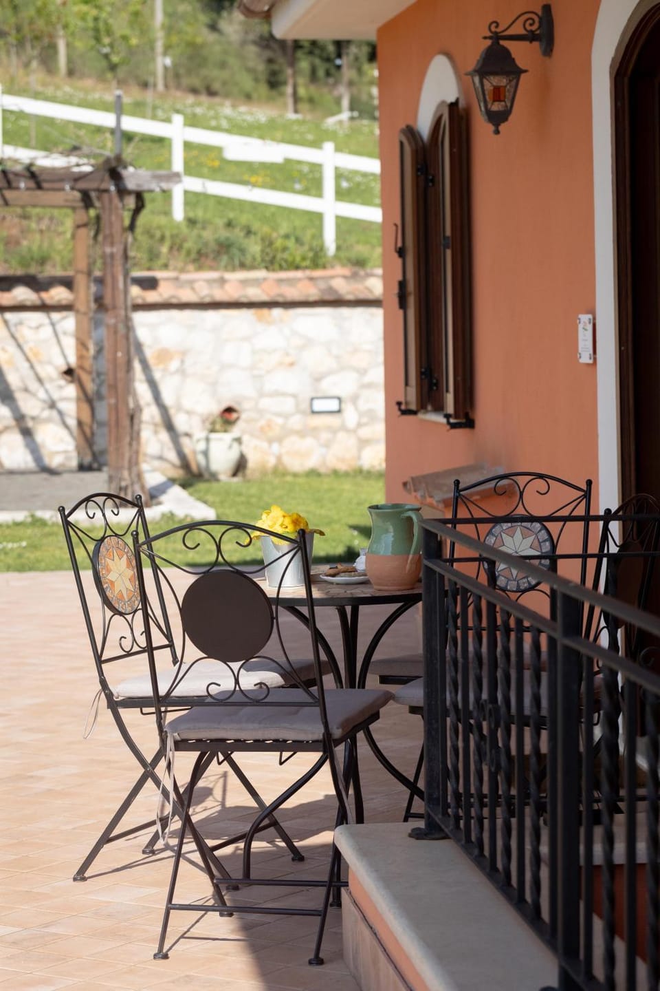 Patio, Garden view, Breakfast
