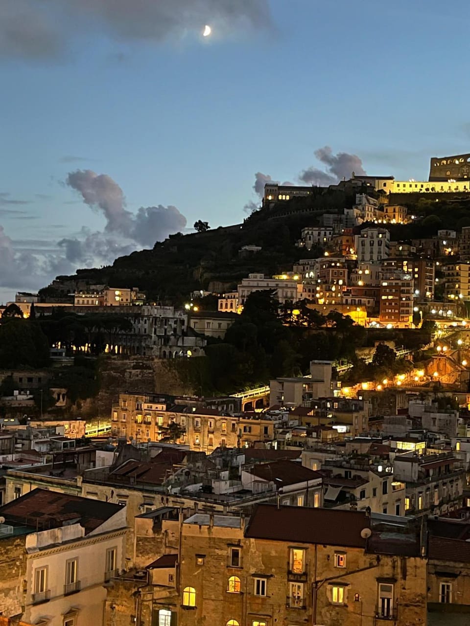 Night, Natural landscape, City view