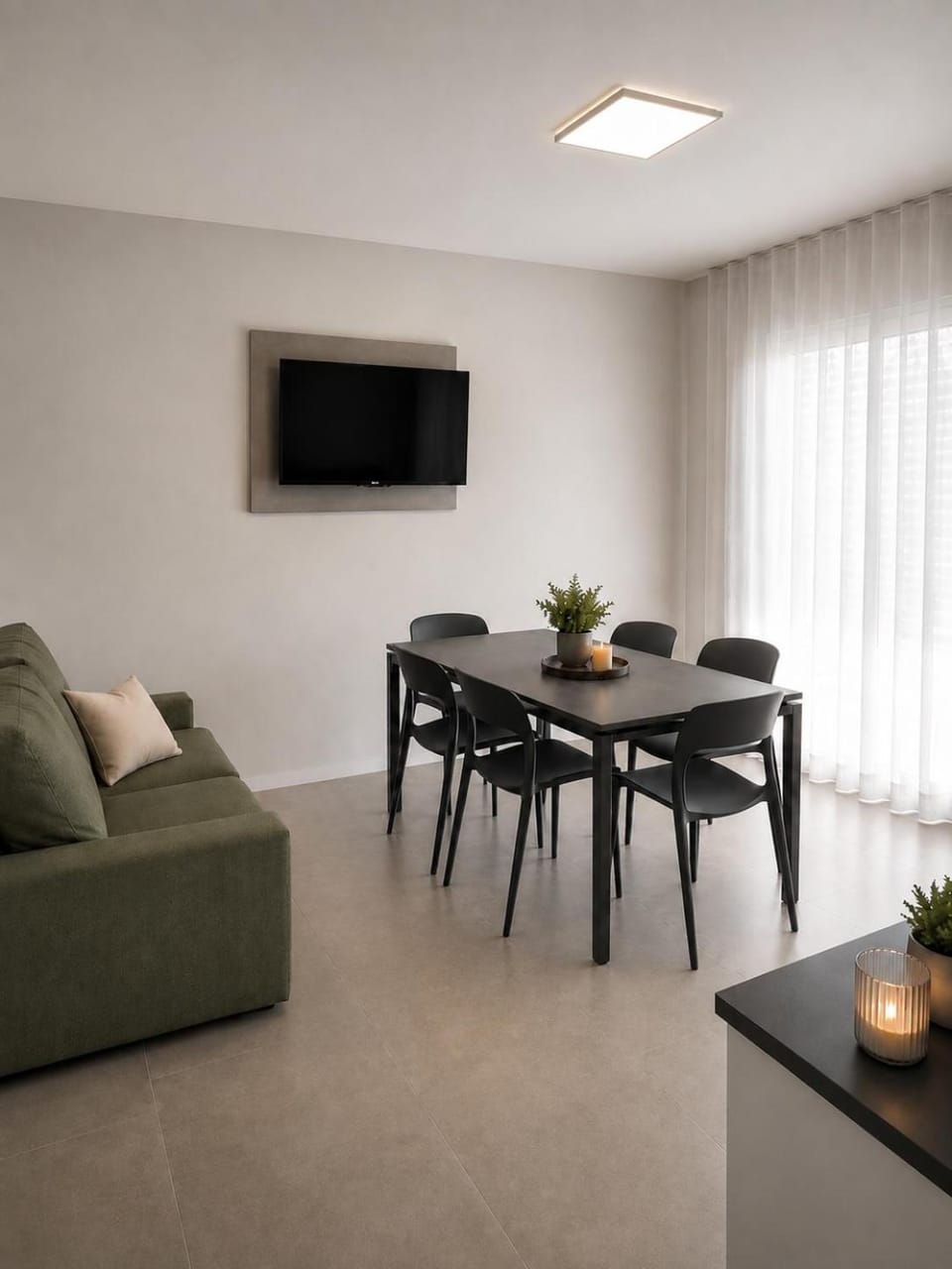 Living room, Seating area, kitchen