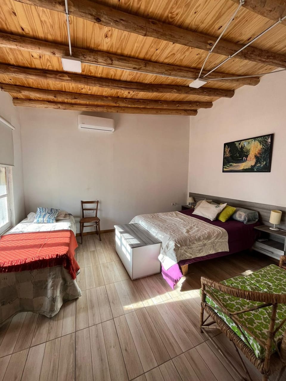 Bed, Bedroom, air conditioner