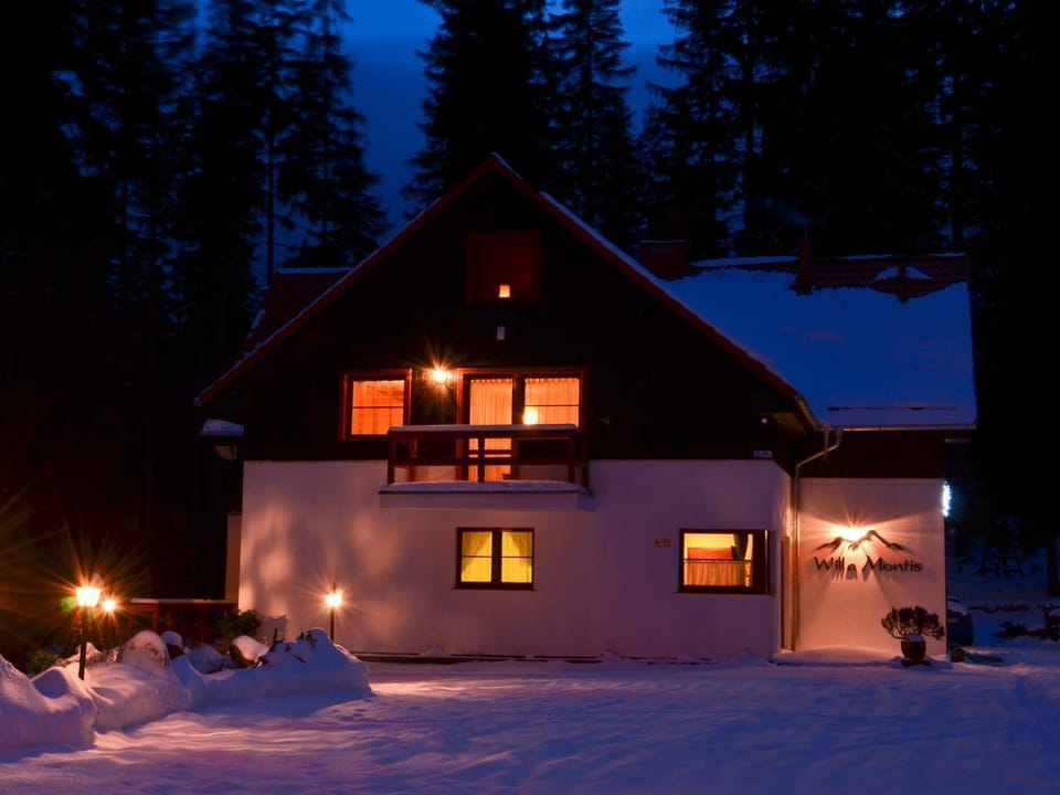 Facade/entrance, Night, Winter